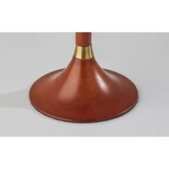 Rebecca Table Lamp Walnut Rubberwood With Antique Brass Accent - Adesso -Adesso GUEST 01f230b4 d54e 421d b0b0 57fe154ab26b