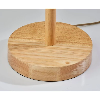 Adesso Mayfair Floor Lamp Natural: ETL Listed, Beige Drum Shade, Metal Base, Rotary Switch 4 Adesso Mayfair Floor Lamp Natural: ETL Listed, Beige Drum Shade, Metal Base, Rotary Switch - Image 4