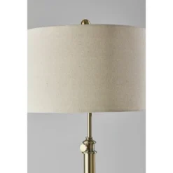 Barton Floor Lamp Antique Brass - Adesso -Adesso GUEST 0dc0f582 edb8 4953 994a 7c155720e79d
