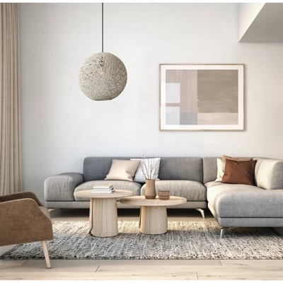 Havana Large Pendant Natural - Adesso 3 Havana Large Pendant Natural - Adesso - Image 3