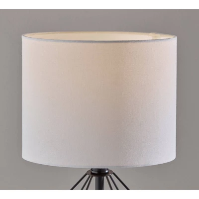 Adesso Chiara 2 Piece Bonus Pack Black: Contemporary Metal Cage Base, White Drum Shades, ETL Listed, No Assembly Required 7 Adesso Chiara 2 Piece Bonus Pack Black: Contemporary Metal Cage Base, White Drum Shades, ETL Listed, No Assembly Required - Image 7