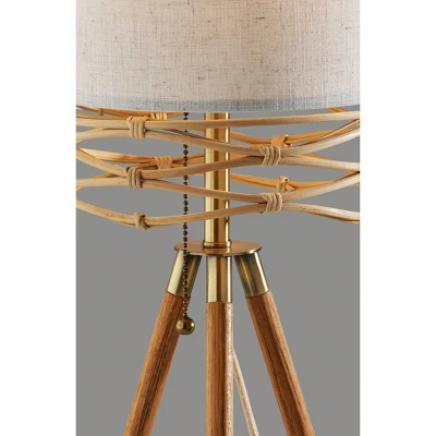 Melanie Table Lamp Natural - Adesso 1 Melanie Table Lamp Natural - Adesso