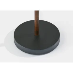 Palmer Walnut Floor Lamp Black - Adesso -Adesso GUEST 1555593d 37c6 47c1 9286 5424be1c2a72