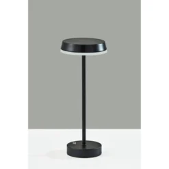 Adesso Tommy Cordless Table Lamp (Includes LED Light Bulb) Black: Modern Desk Lamp, Touch Sensor, 3-Way Dimming, UL Listed, Metal Shade -Adesso GUEST 187554d1 9861 42fd 954b 4e8e9d00dd4d