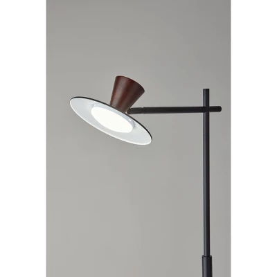 Elmore Floor Lamp With Smart Switch Black (Includes LED Light Bulb) - Adesso 3 Elmore Floor Lamp With Smart Switch Black (Includes LED Light Bulb) - Adesso - Image 3