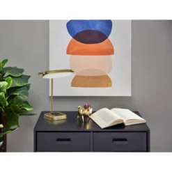 Radley Charge Desk Lamp With Smart Switch Antique Brass (Includes LED Light Bulb) - Adesso -Adesso GUEST 1ddc7eae 5cde 4654 9be4 1a72096450f7