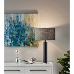 Ezra Table Lamp Black - Adesso -Adesso GUEST 1ebcd77a 2639 4156 b1ca 4d9b8b1710e3