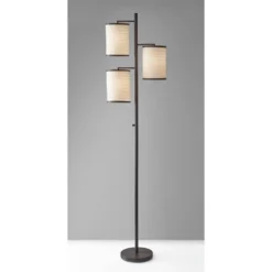 74" Bellows Tree Lamp Brown - Adesso