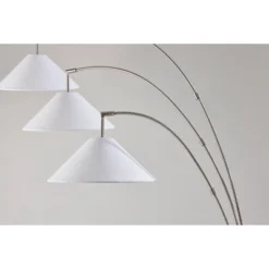 Braxton 3 Arm Arc Lamp Brushed Steel - Adesso -Adesso GUEST 24ee27da 8eee 4fe8 8938 9889badc898d