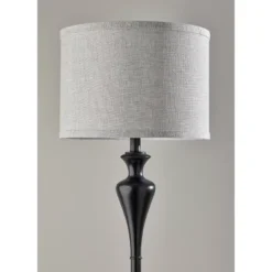 Caleb Floor Lamp Black - Adesso
