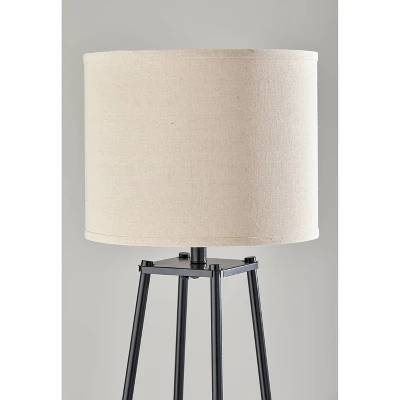 Adrian Shelf Floor Lamp Black - Adesso 2 Adrian Shelf Floor Lamp Black - Adesso - Image 2