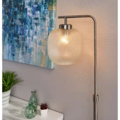 Vivian Floor Lamp Silver - Adesso