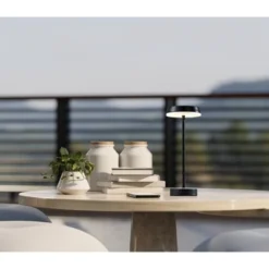 Adesso Tommy Cordless Table Lamp (Includes LED Light Bulb) Black: Modern Desk Lamp, Touch Sensor, 3-Way Dimming, UL Listed, Metal Shade -Adesso GUEST 30acd487 74de 4b4c bbc6 c3227c2bdb64