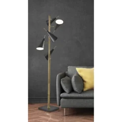 71.5" Owen Tree Lamp Black - Adesso -Adesso GUEST 30cde228 e613 40cf 8e51 6b0c4fd835da