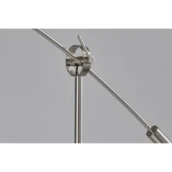 Adler Arc Lamp Brushed Steel - Adesso -Adesso GUEST 34380c35 b121 4ebb b1e7 81876a637ee1