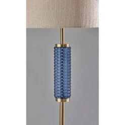 Glass Delilah Floor Lamp Antique Brass/Blue - Adesso 9 Glass Delilah Floor Lamp Antique Brass/Blue - Adesso -Adesso GUEST 365e2d1d c729 4cdf b1d3 1dfbc3051f54
