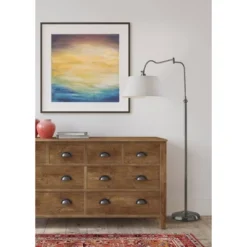 Rodeo Floor Lamp Antique Pewter - Adesso