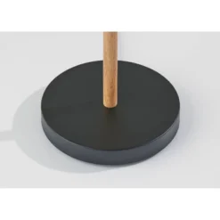 Palmer Floor Lamp Black/Natural - Adesso -Adesso GUEST 3f308573 a004 41bf b887 7efc20a58dd1