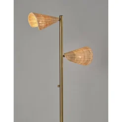 Cove Tree Floor Lamp Antique Brass - Adesso -Adesso GUEST 3f9bde52 8f72 4e8e 98cc 0939652e08e7
