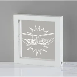 Fist Bump Video Light Box White - Adesso: Modern Plastic Novelty Lamp, Integrated LED, USB/Battery Powered