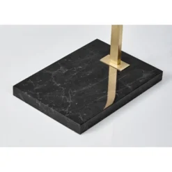 Sonic Arc Floor Lamp With Smart Switch Antique Brass (Includes LED Light Bulb) - Adesso -Adesso GUEST 456fe74b c1af 4838 894f bd0fbb60da8f