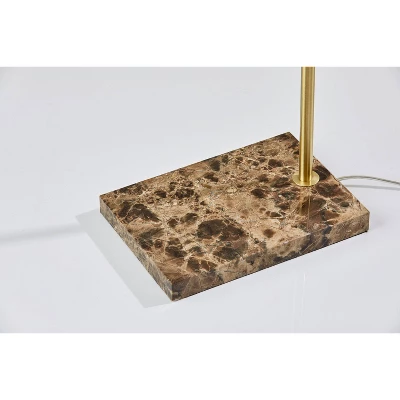 Paxton Floor Lamp Antique Brass - Adesso 4 Paxton Floor Lamp Antique Brass - Adesso - Image 4