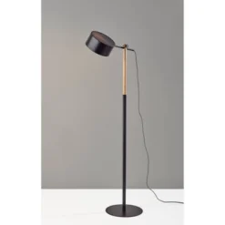 Dylan Floor Lamp Natural Wood/Black - Adesso -Adesso GUEST 4e81297c e0ca 448e 826d 98a7d8419baa
