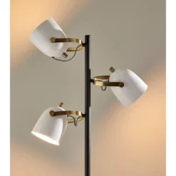 Casey Tree Lamp Black/White/Brass - Adesso -Adesso GUEST 50002229 353a 460d 9272 f418cf0b70d9
