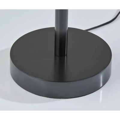 Adesso Mayfair Floor Lamp Black: Modern Design, ETL Listed, Metal Body, Polyester Shade, 61" Height 2 Adesso Mayfair Floor Lamp Black: Modern Design, ETL Listed, Metal Body, Polyester Shade, 61" Height - Image 2