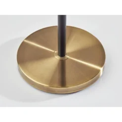 Jerome Floor Lamp Black/Antique Brass - Adesso -Adesso GUEST 56a37eea 8b90 4d26 ba7c 1c8355ed7e5c