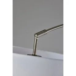 Adesso Rigley Arc Lamp Steel: Modern Polyester Shade, ETL Listed, Metal Body, 71" Height -Adesso GUEST 56d628cb 0a0c 47e1 a0da 17627c2690a8