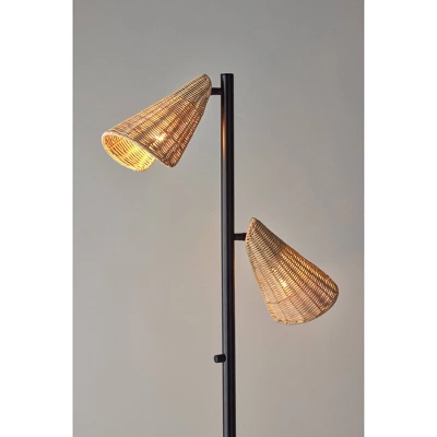 Cove Tree Lamp Black - Adesso 1 Cove Tree Lamp Black - Adesso