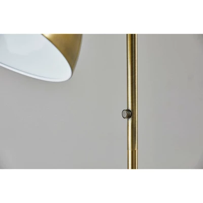 Paxton Floor Lamp Antique Brass - Adesso 5 Paxton Floor Lamp Antique Brass - Adesso - Image 5