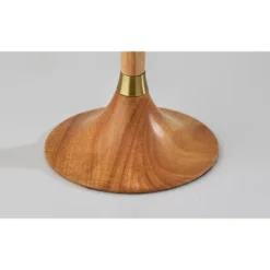 Rebecca Table Lamp Natural Rubberwood With Antique Brass Accent - Adesso -Adesso GUEST 6125445a f8d5 402a b654 e3580c2f8aa3