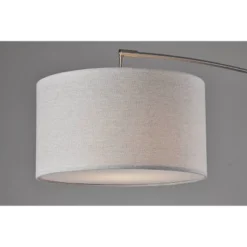 Adler Arc Lamp Brushed Steel - Adesso -Adesso GUEST 61868f82 1b1b 4509 a614 cdb3b7af9e10
