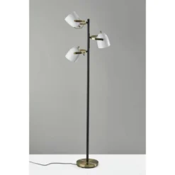 Casey Tree Lamp Black/White/Brass - Adesso -Adesso GUEST 643cd695 c4ec 4ab8 b5ff c91b569a2763