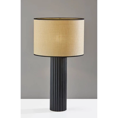 Adesso Primrose Large Table Lamp Black: Ceramic Base, 3-Way Rotary Switch, UL Listed, No Assembly Required 1 Adesso Primrose Large Table Lamp Black: Ceramic Base, 3-Way Rotary Switch, UL Listed, No Assembly Required