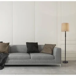 58" 3-way William Floor Lamp Black - Adesso -Adesso GUEST 6a1464ce 9438 49bc aa08 eefa3be42f31