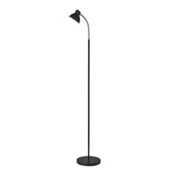 Adesso Slender Floor Lamp (Includes LED Light Bulb) Black: Modern Design, ETL Listed, Metal Body, Rocker Switch -Adesso GUEST 6bfa8bc0 0cd5 4554 9302 156e408df4d0