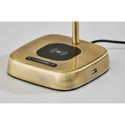 Radley Charge Desk Lamp With Smart Switch Antique Brass (Includes LED Light Bulb) - Adesso -Adesso GUEST 6eb105a4 c53a 477b af56 d7297058729c
