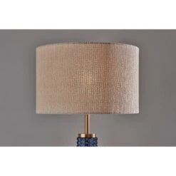Glass Delilah Floor Lamp Antique Brass/Blue - Adesso 8 Glass Delilah Floor Lamp Antique Brass/Blue - Adesso -Adesso GUEST 709f2dc7 2205 4473 a6be 9030e2c2e1e0