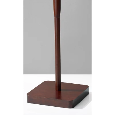 58.5" 3-way Ellis Floor Lamp Brown - Adesso 2 58.5" 3-way Ellis Floor Lamp Brown - Adesso - Image 2