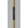 Adesso Cullen Desk Lamp: Marble Base, ETL Listed, Touch Sensor, 24" Metal Cylinder Shade