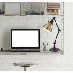 18.5" Alden Desk Lamp Bronze - Adesso -Adesso GUEST 72c784a0 9f4b 471d 8f87 d33d68153510