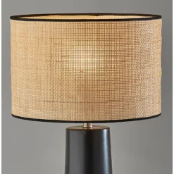 Sheffield Tall Table Lamp Black - Adesso: Ceramic Base, Rattan Shade, ETL Listed, 3-Way Switch 7 Sheffield Tall Table Lamp Black - Adesso: Ceramic Base, Rattan Shade, ETL Listed, 3-Way Switch -Adesso GUEST 7474141f 54bb 48d0 8c23 f9ec690d3f50