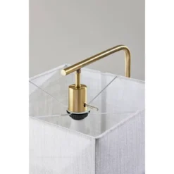 Flora Antique Brass Floor Lamp Black - Adesso -Adesso GUEST 74a25dbf 25e4 45b5 95bd fed1255f2725