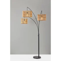 82" Cabana Collection 3-Arm Arc Lamp Black - Adesso -Adesso GUEST 75d4c857 b4a3 42ea b0c0 c17b5d5c82a3