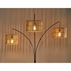82" Cabana Collection 3-Arm Arc Lamp Black - Adesso -Adesso GUEST 77f52e15 34ea 4161 9062 45714cfd3278