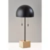 Adesso WIlder Desk Lamp Black: ETL Listed, Metal Shade, 1-Way Socket Pull Chain, No Assembly Required