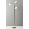 69" Presley 3 Arm Floor Lamp Gold - Adesso